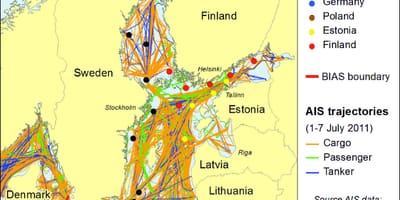 Kaart van denemarken onderzoek en de mapping